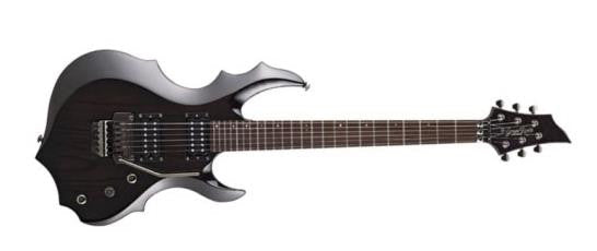 esp electric guitars esp grassroots g-fr-62gt electric guitar-see through black