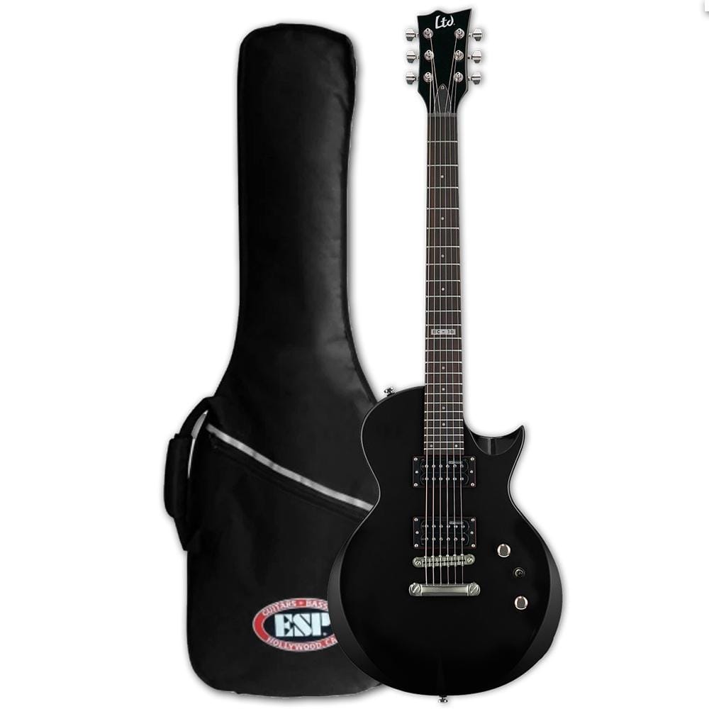 esp electric guitars esp ltd ec-10 electric guitar - black