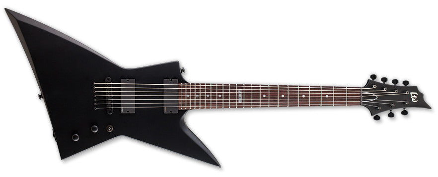 esp electric guitars esp ltd ex-307 electric guitar-black satin