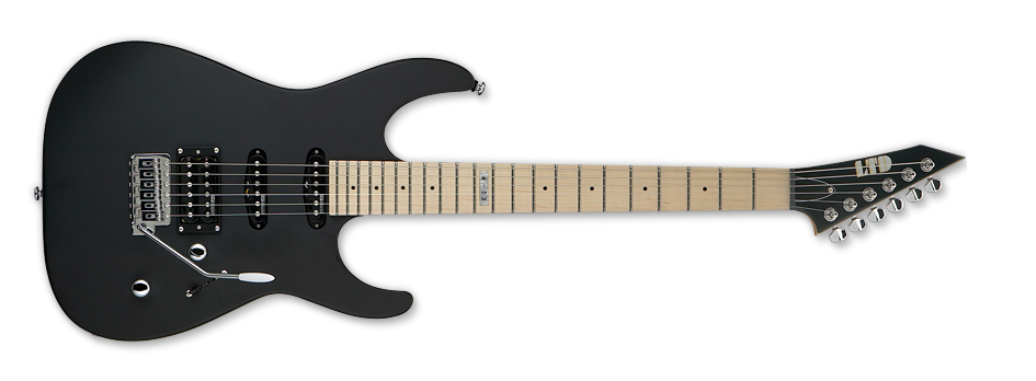 esp electric guitars esp ltd m-53 electric guitar - black satin