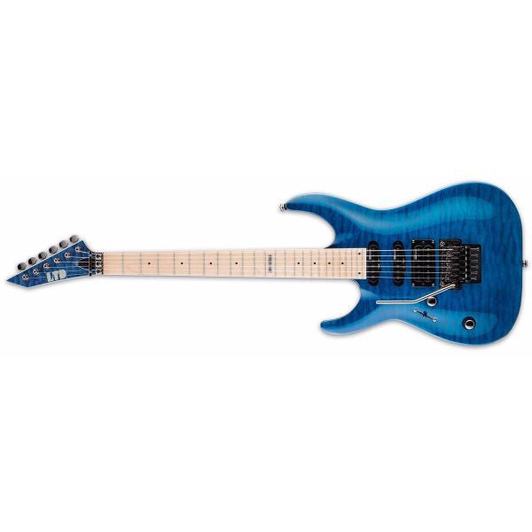 esp electric guitars esp ltd mh-103qm left-handed electric guitar