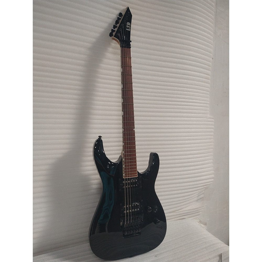 esp electric guitars esp ltd mh-200 6-string electric guitar - black - open box b stock