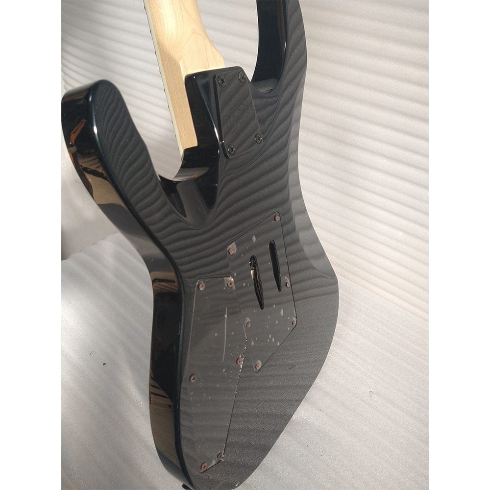 esp electric guitars esp ltd mh-200 6-string electric guitar - black - open box b stock