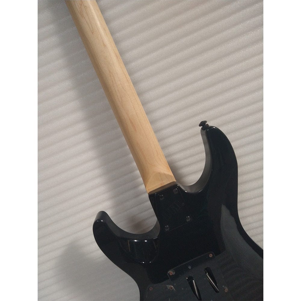 esp electric guitars esp ltd mh-200 6-string electric guitar - black - open box b stock