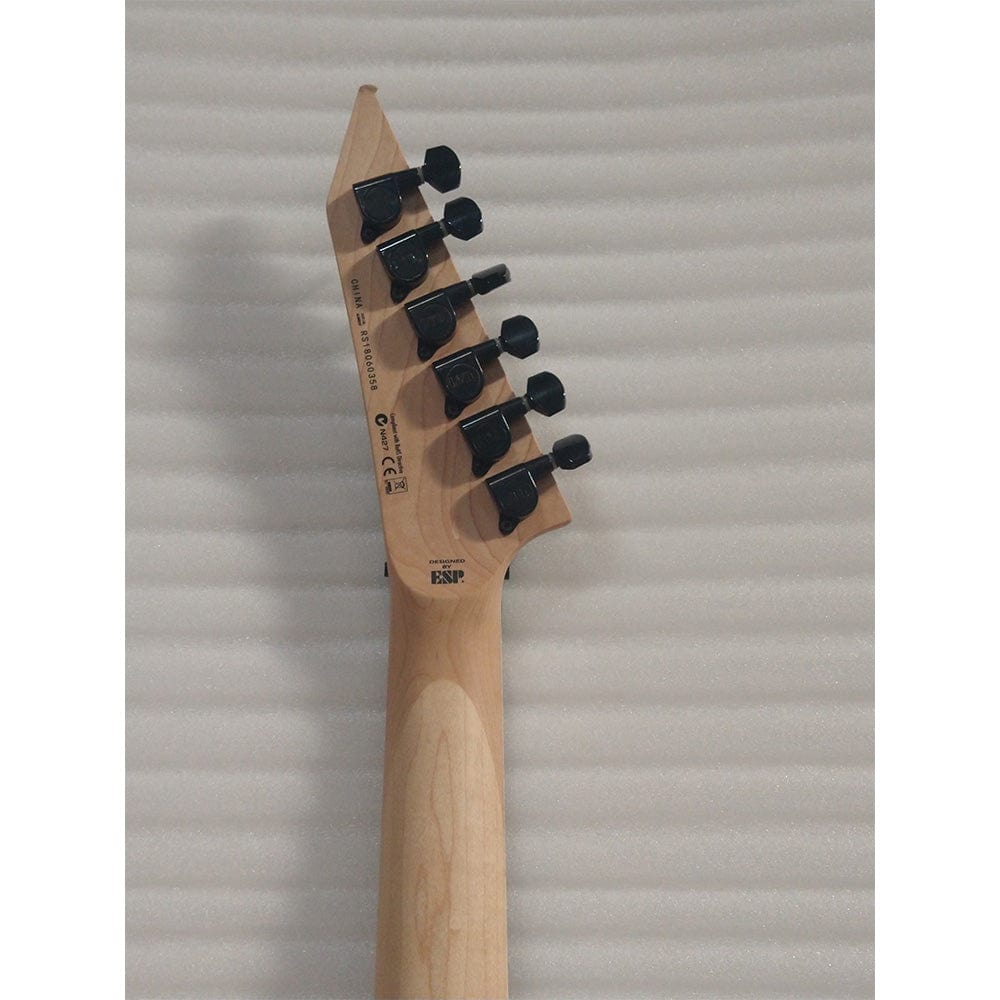 esp electric guitars esp ltd mh-200 6-string electric guitar - black - open box b stock