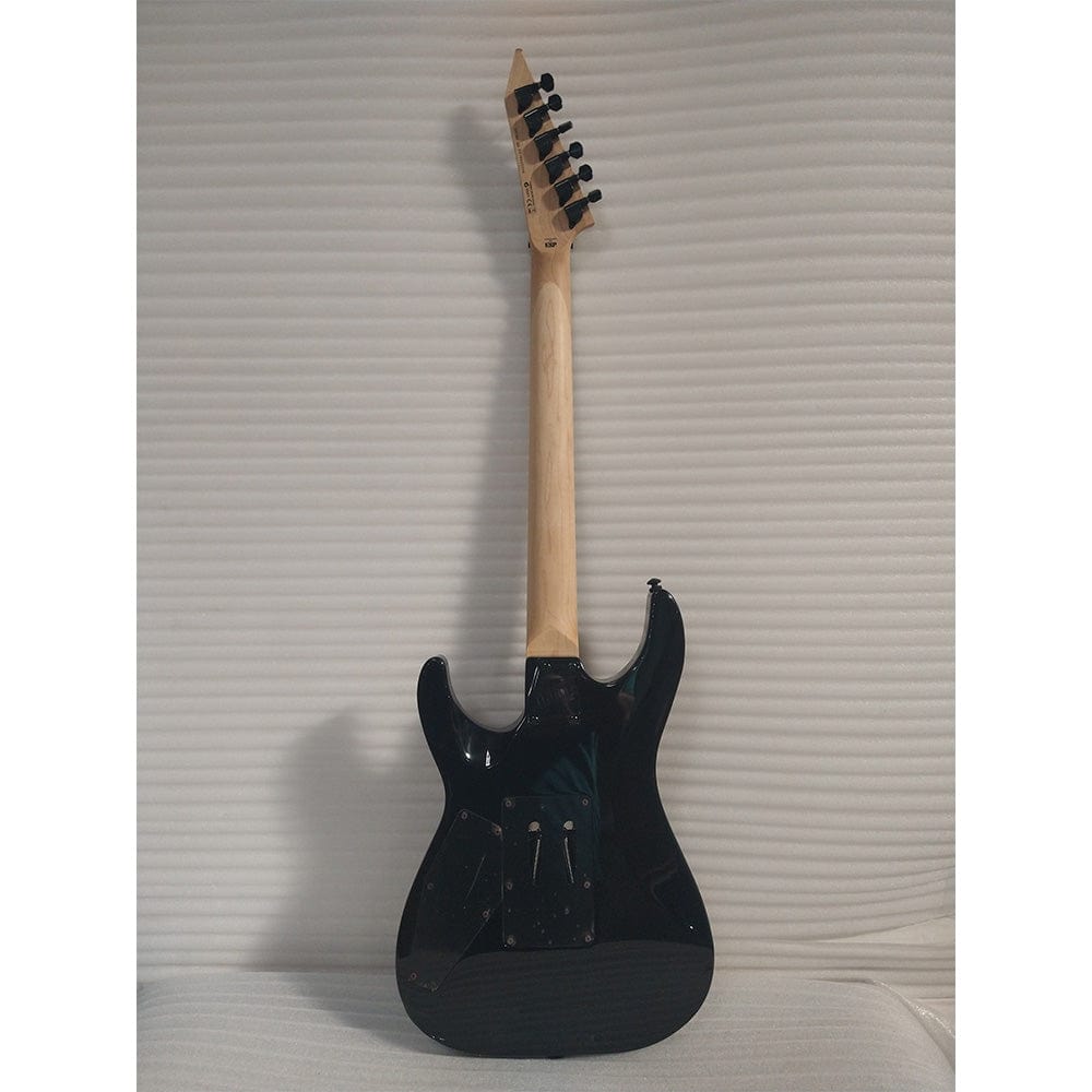 esp electric guitars esp ltd mh-200 6-string electric guitar - black - open box b stock