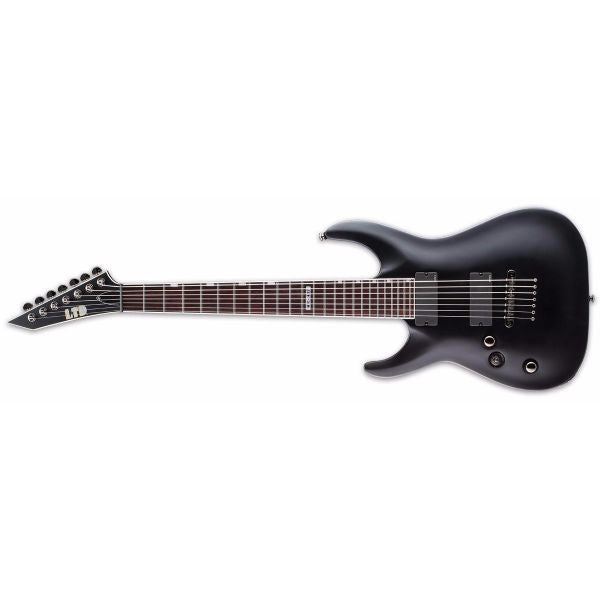 esp electric guitars esp ltd mh-417 left-handed 7-string electric guitar