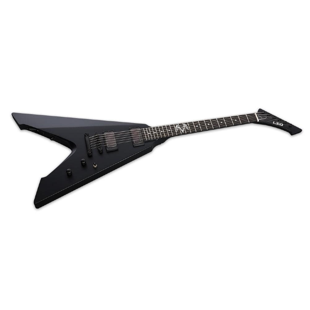 esp electric guitars esp ltd vulture james hetfield signature series 6-string electric guitar - black satin