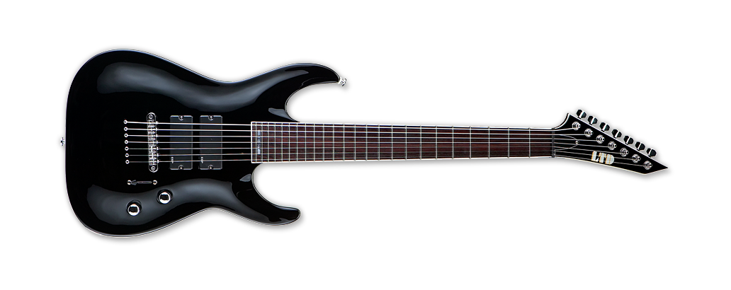 esp electric guitars esp sc-207 deftones stephen carpenter electric guitar, 7-string