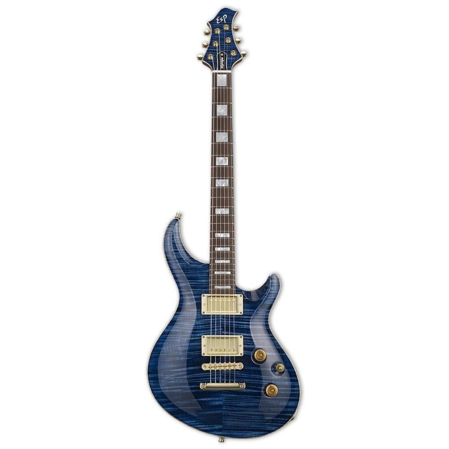 esp electric guitars marine blue esp ctm mystique 6 string electric guitar