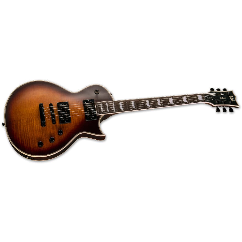 esp electric guitars tobacco sunburst satin esp ltd ec-1000t ctm flamed maple 6 string electric guitar