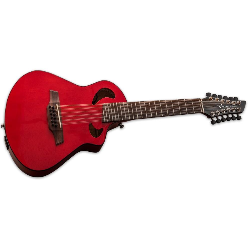 esp electro acoustic guitars esp avante gryphon ag12 12 string electro acoustic guitar with bag #color_vintage-mahogany