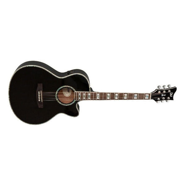 esp electro acoustic guitars esp ltd ac10e xtone acoustic-electric guitar - black