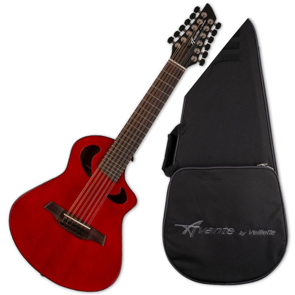 esp electro acoustic guitars vintage mahogany esp avante gryphon ag12 12 string electro acoustic guitar with bag #color_vintage-mahogany