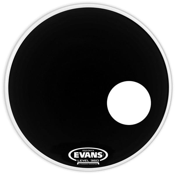 evans drum heads evans bd18ronx onyx resonant 18inch bass resonant head