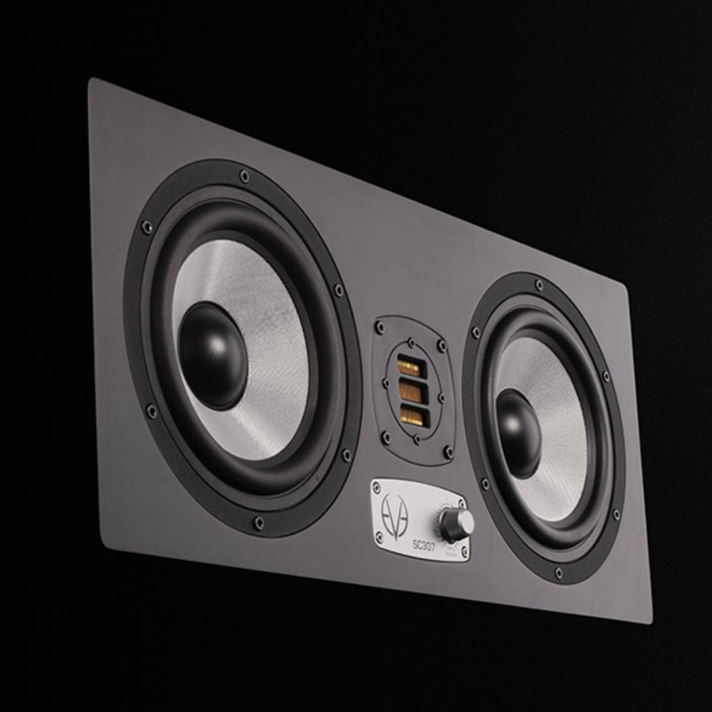 eve audio monitor speakers black eve audio sc307 professional 3 way monitor speaker - pair