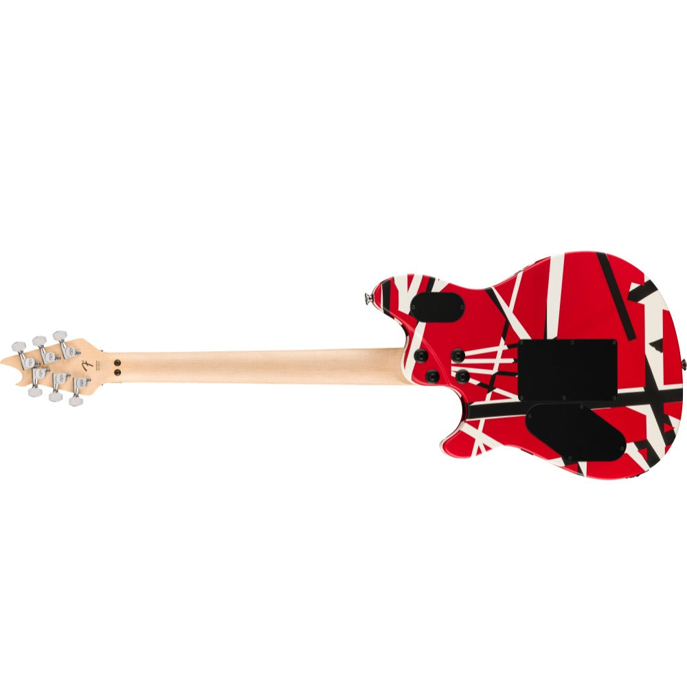 EVH Electric Guitars Red with Black and White Stripes EVH Wolfgang Special Striped Series 6 String Electric Guitar