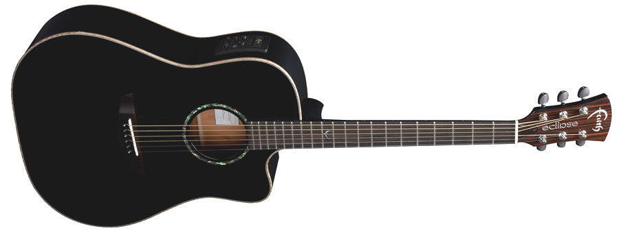 faith electro acoustic guitars faith eclipse saturn (fecs) electro acoustic guitar - black gloss