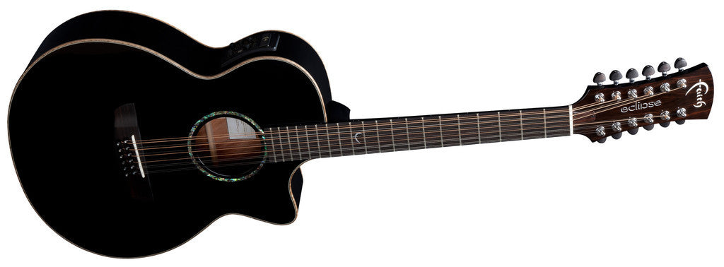 faith electro acoustic guitars faith fec12 venus eclipse 12 string guitar