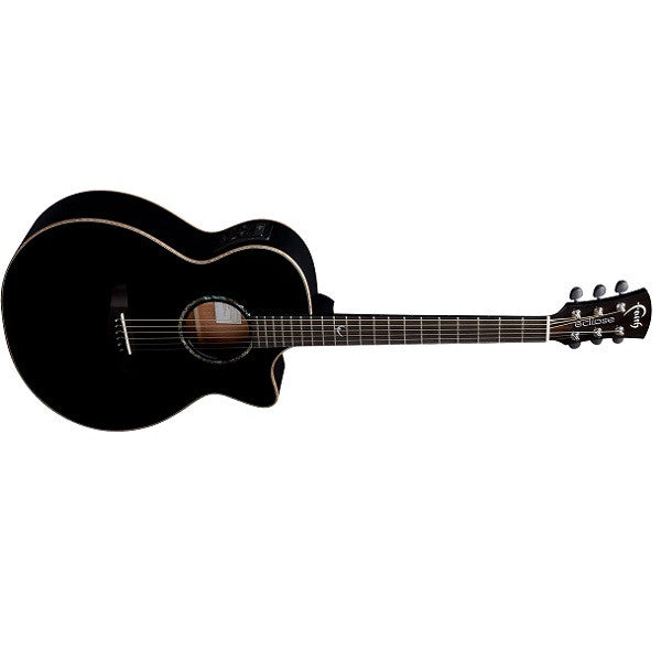 faith electro acoustic guitars faith fecv eclipse venus electro acoustic guitar - black gloss