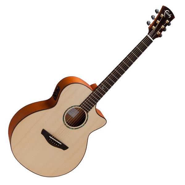 faith electro acoustic guitars faith fv venus concert cutaway electro acoustic guitar - natural