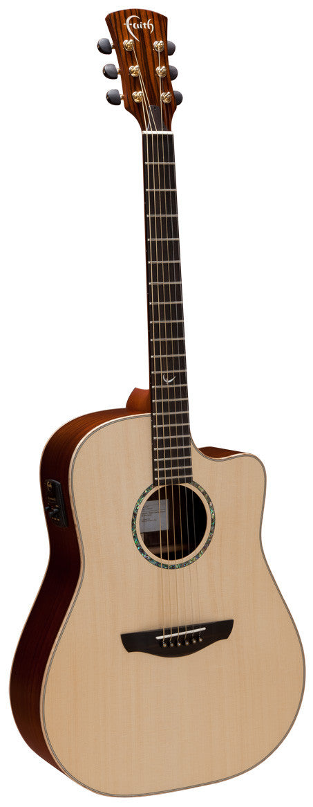faith electro acoustic guitars faith saturn fscehg dreadnought electro acoustic guitar - natural