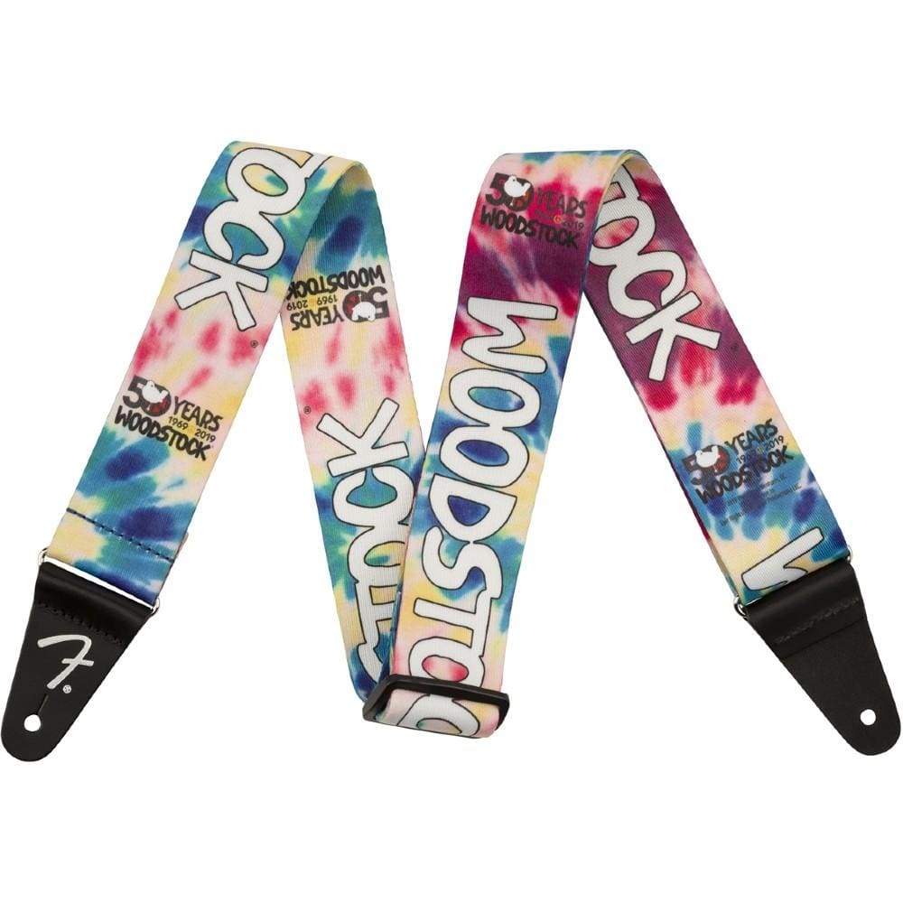 fender accessories tie dye fender 0990639004 2 inch woodstock strap #color_tie-dye