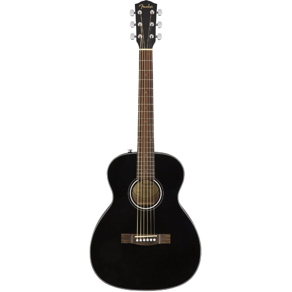 fender acoustic guitars black fender ct-60s travel acoustic guitar #color_black