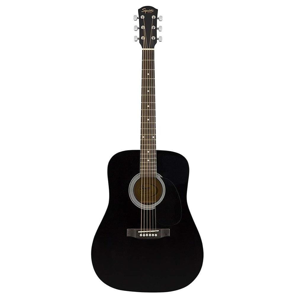 fender acoustic guitars black / single fender squier sa-150 dreadnought 6-strings acoustic guitar