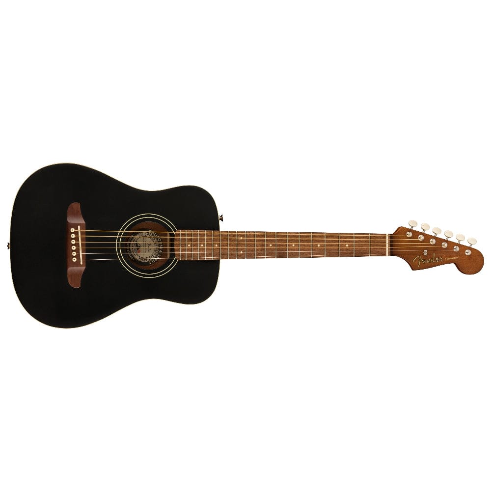 fender acoustic guitars black top fender limited edition redondo mini acoustic guitar with gig bag