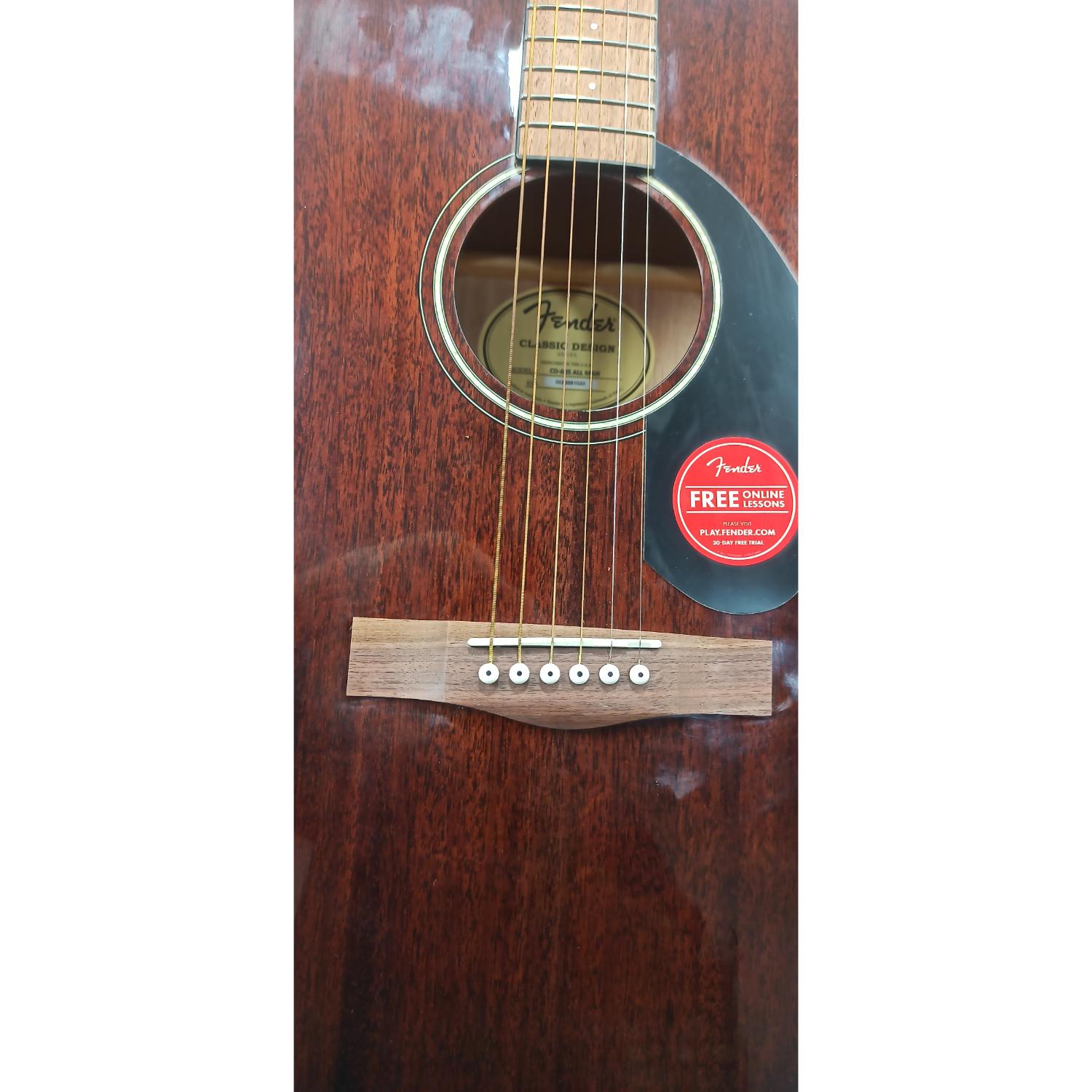 Fender Acoustic Guitars Fender CD 60S Dreadnought Acoustic Guitar All Mahogany - Open Box