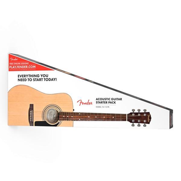 fender acoustic guitars fender fa-115 dreadnought acoustic guitar pack - natural - open box
