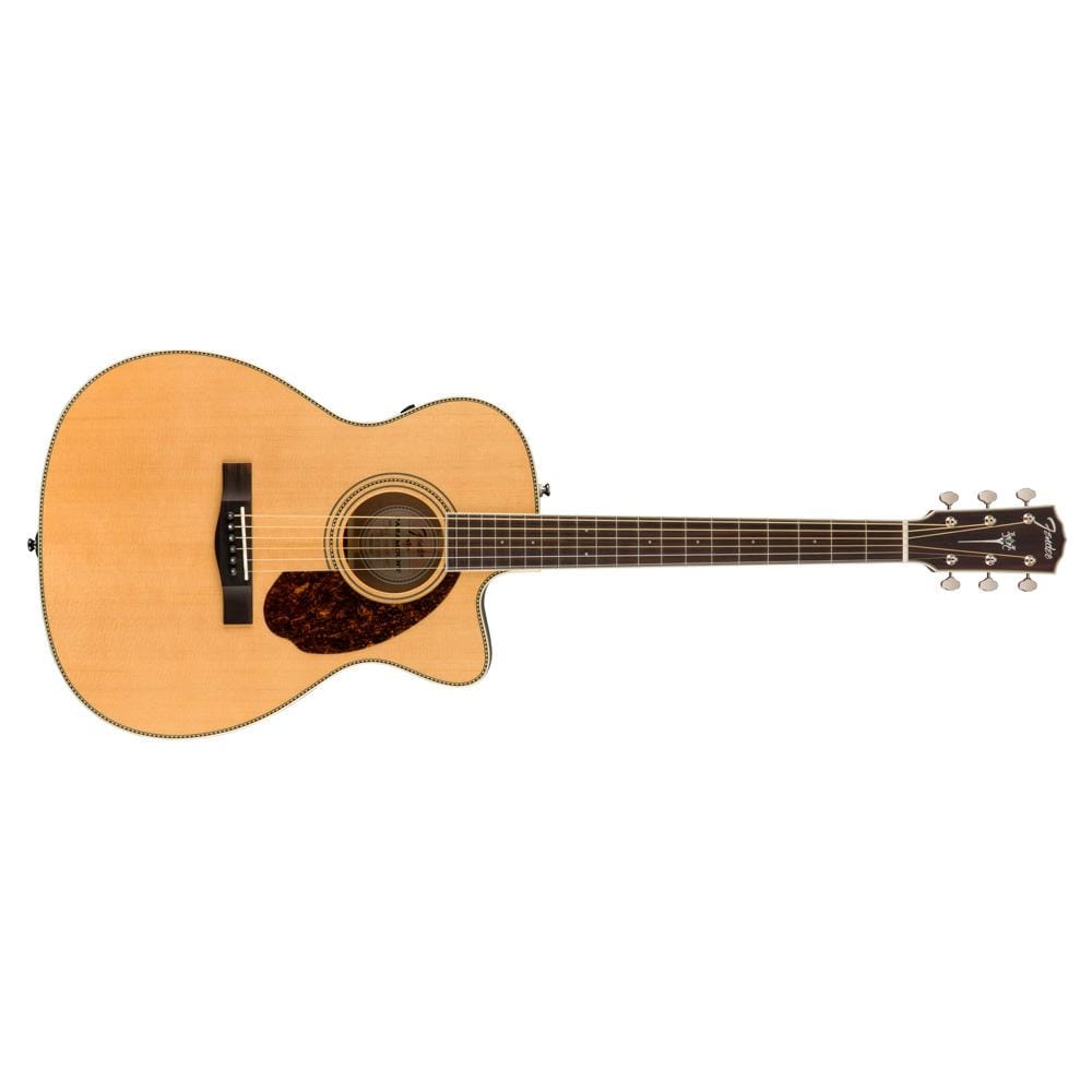fender acoustic guitars fender paramount pm-3 standard triple-0 natural acoustic guitar with case