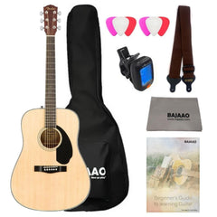 Fender Acoustic Guitars Natural / Bundle Fender CD-60S Dreadnought Acoustic Guitar