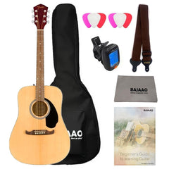 Fender Acoustic Guitars Natural / Bundle Fender FA-125 Dreadnought Acoustic Guitar With Gig Bag
