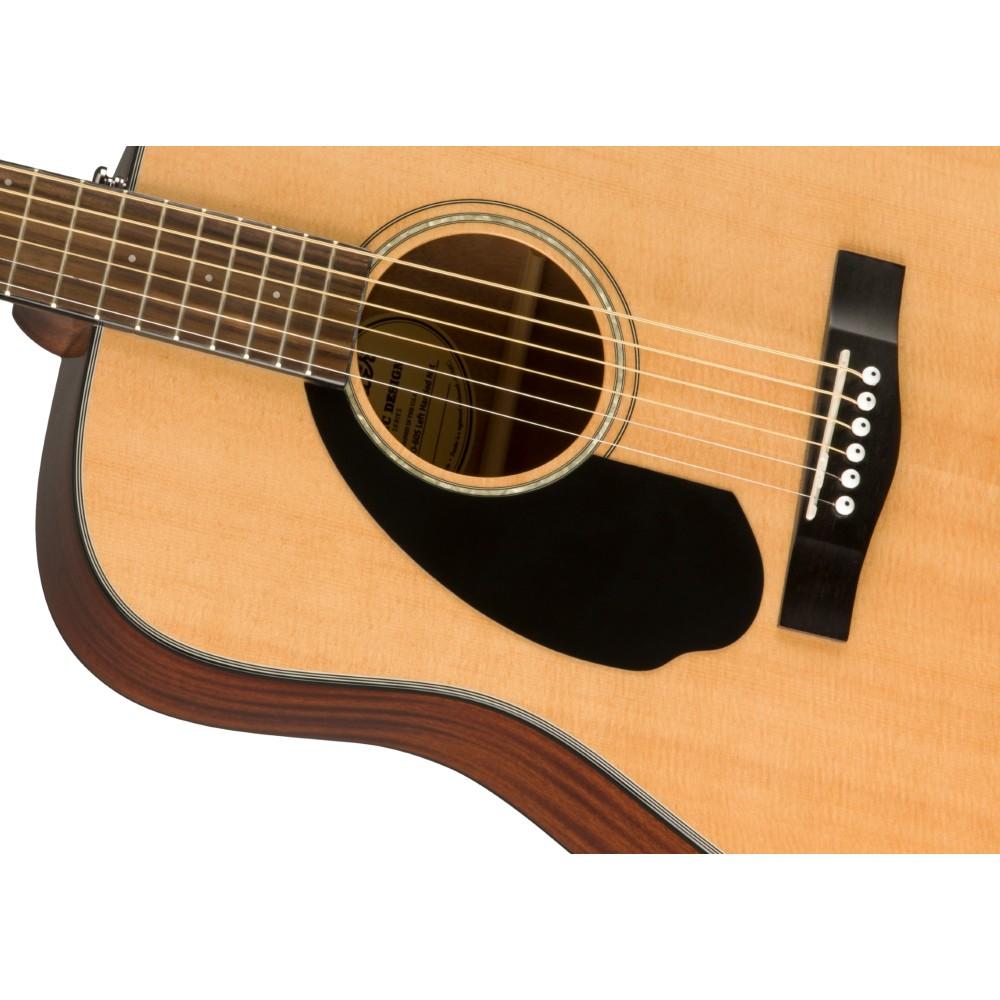 fender acoustic guitars natural fender cd-60s lh dreadnought left handed 6-strings acoustic guitar- natural