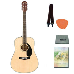 Fender Acoustic Guitars Natural / Pack Fender CD-60S Dreadnought Acoustic Guitar