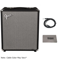 Fender Bass Combo Amplifiers Fender Rumble 100 Watt Bass Combo Amplifier with Cable & Polishing Cloth
