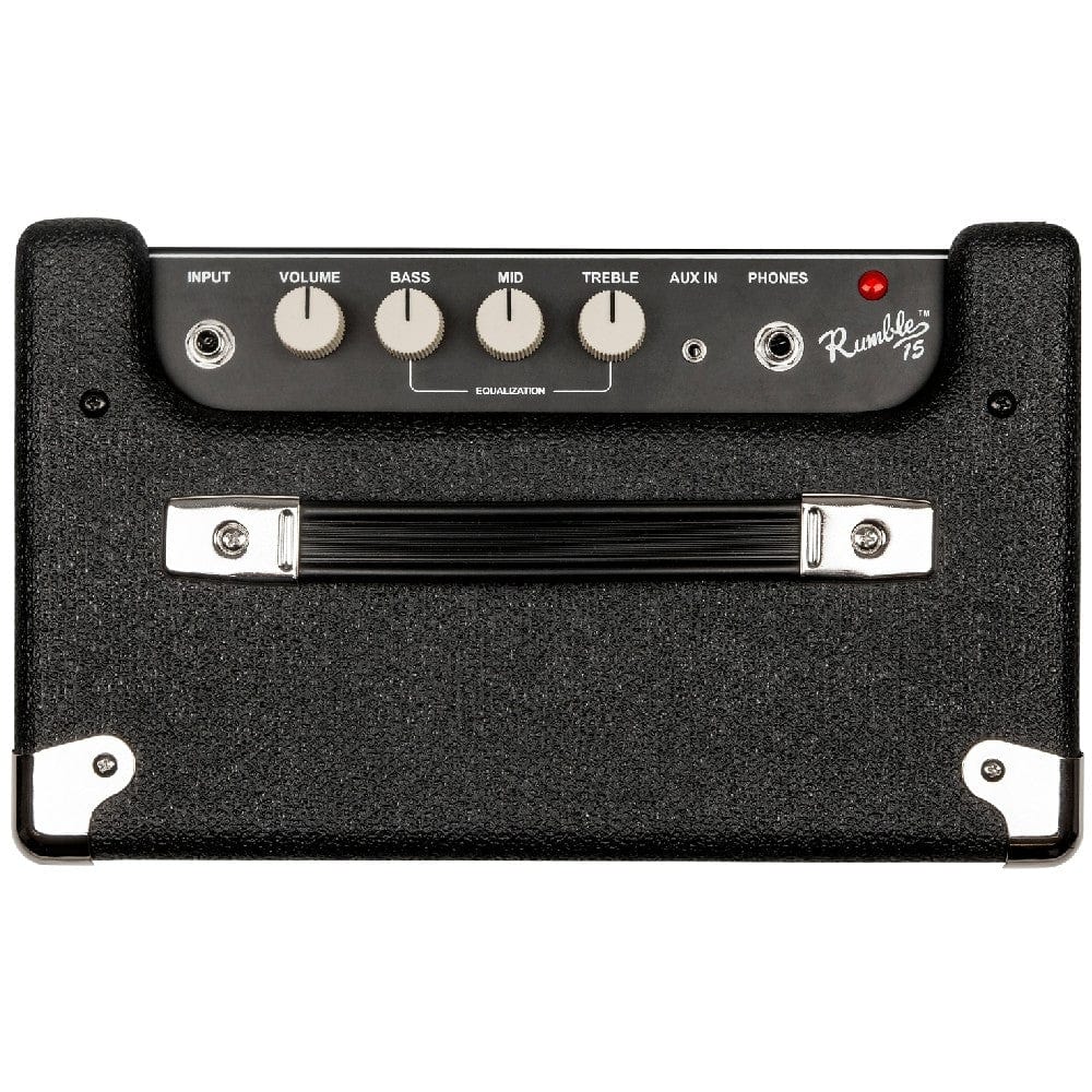 fender bass combo amplifiers fender rumble 15 watt v3 bass guitar combo amplifier