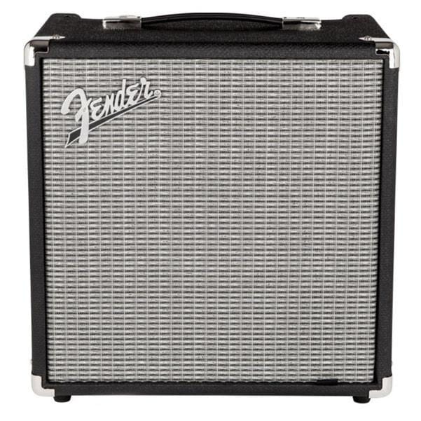 fender bass combo amplifiers fender rumble 25 watt bass combo amplifier with cable & polishing cloth - version 2