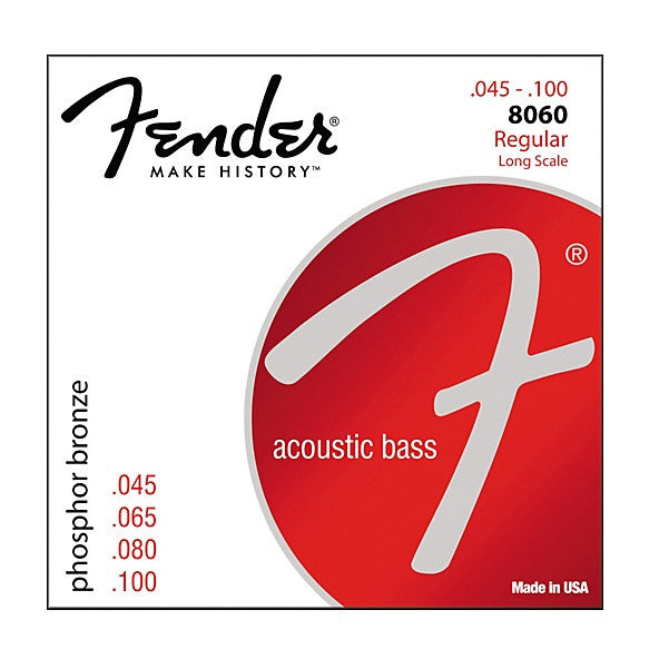 fender bass guitar strings fender 8060 phosphor bronze long scale(45-100) acoustic bass strings