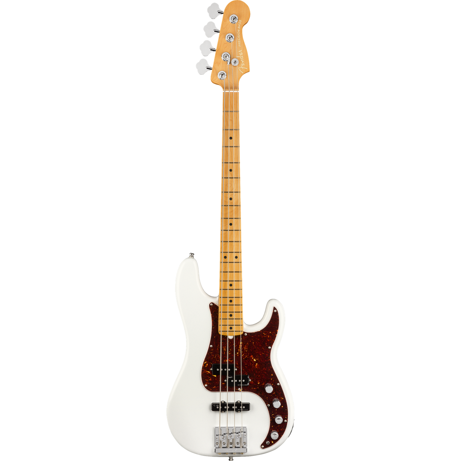 Fender Bass Guitars Arctic Pearl Fender American Ultra Precision 4 String Bass Guitar
