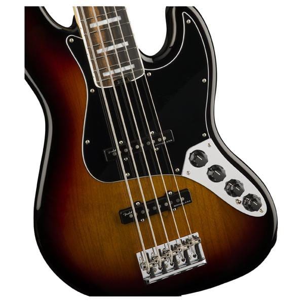 fender bass guitars fender american elite jazz bass v bass guitar - 3 color sunburst