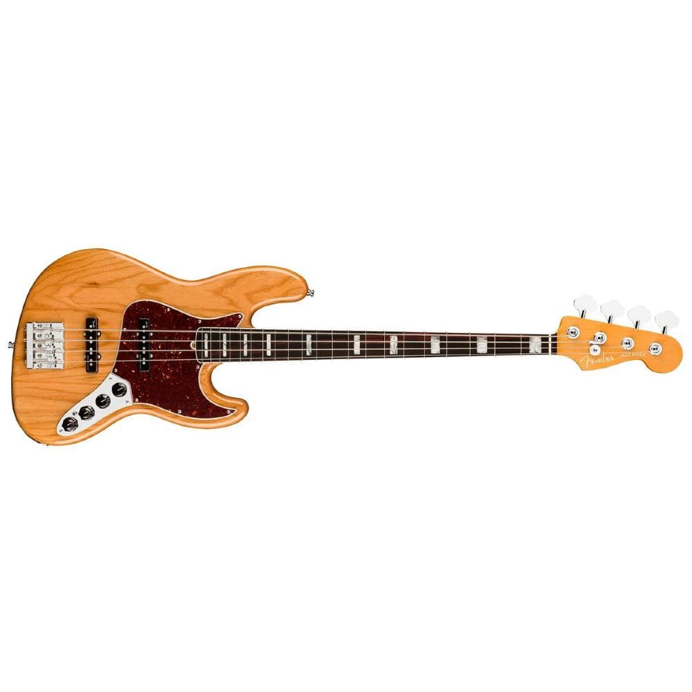 fender bass guitars fender american ultra jazz bass 4-string bass guitar #color_aged-natural