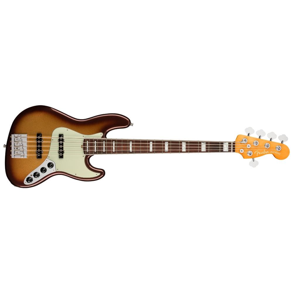 fender bass guitars fender american ultra jazz v 5 string bass guitar #color_mocha-burst