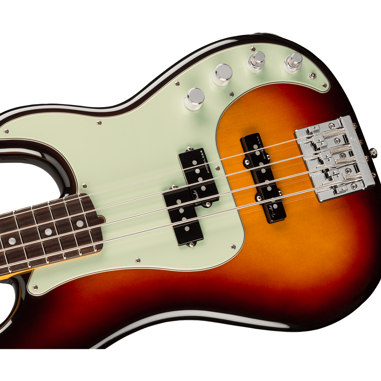 Fender Bass Guitars Fender American Ultra Precision 4 String Bass Guitar