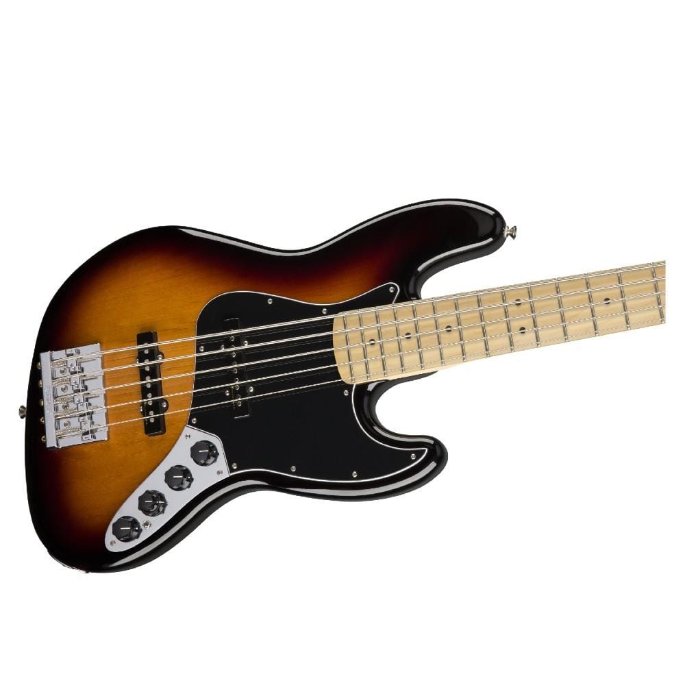fender bass guitars fender deluxe active jazz 5-string bass guitar - maple