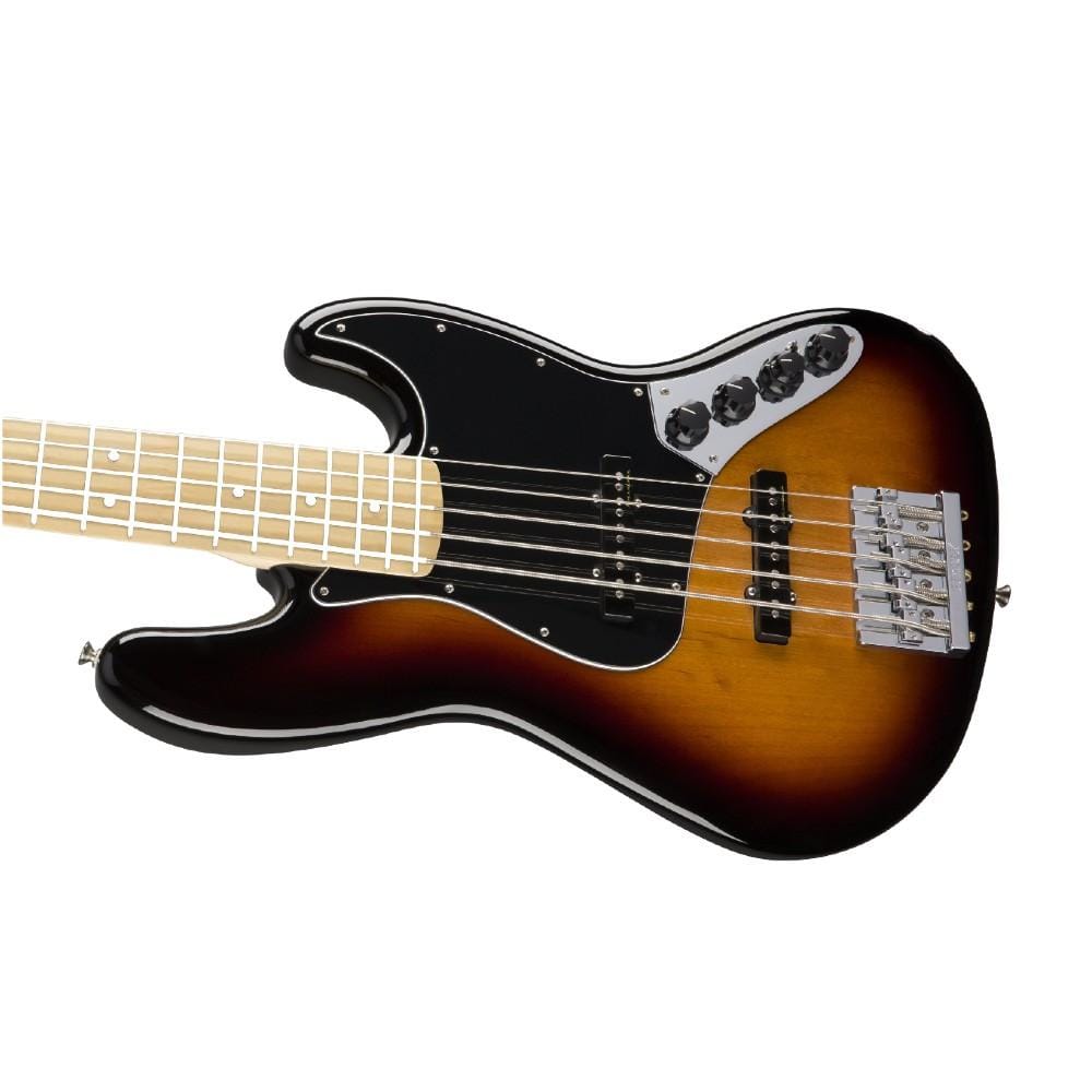 fender bass guitars fender deluxe active jazz 5-string bass guitar - maple
