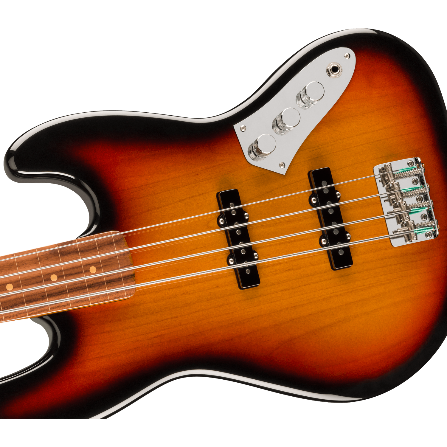 Fender Bass Guitars Fender Jaco Pastorius Jazz 4 string Bass Guitar, Fretless, Pau Ferro Fingerboard, 3-Color Sunburst