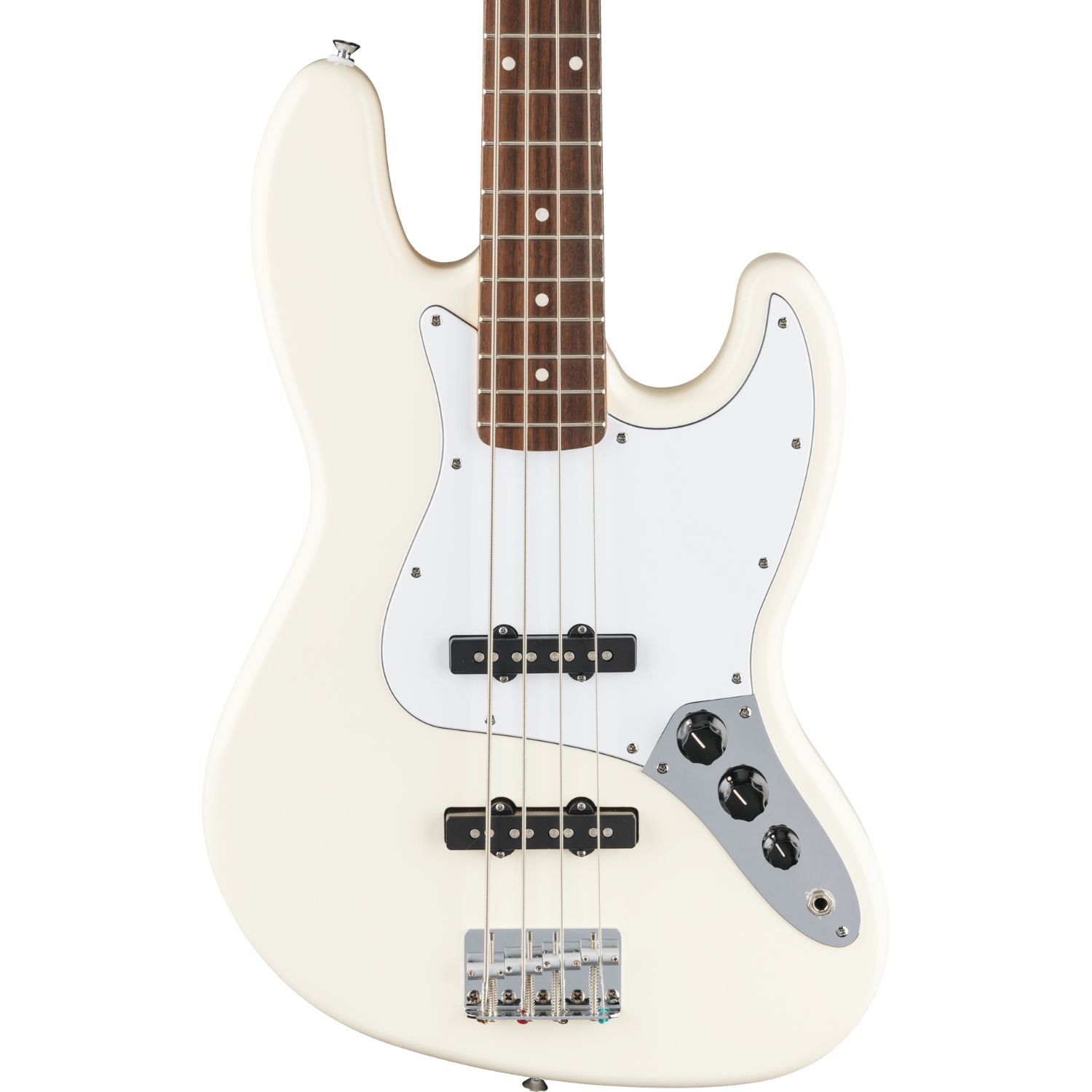 Fender Bass Guitars Fender Jazz Standard 4 String Bass Guitar#color_olympic-white,fingerboard_indian_laurel